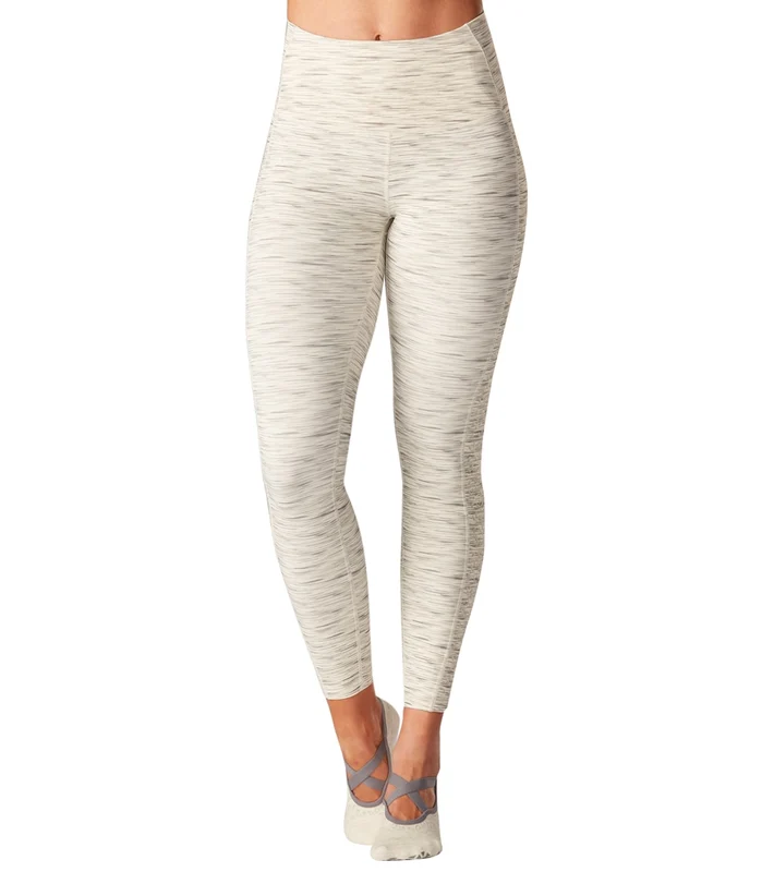 Tavi High Waisted Eyelet 7/8 Yoga Leggings Sand Stone / L