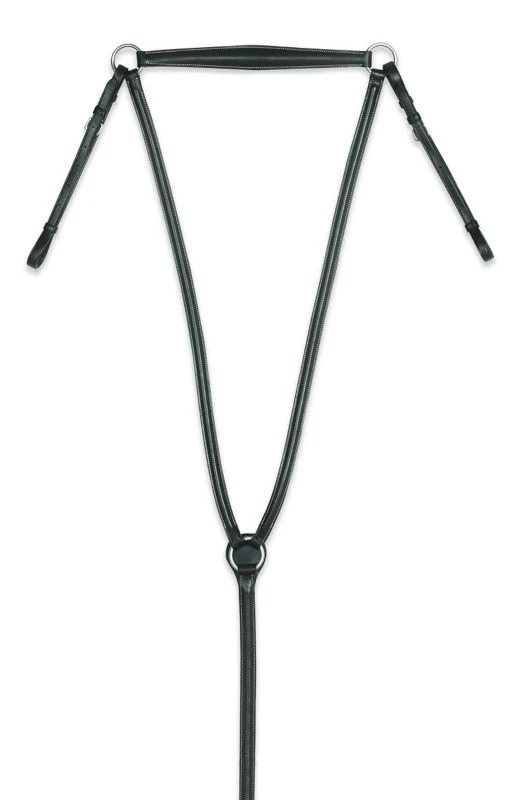 Camelot Plain Raised Breastplate Horse Black Brown / Horse