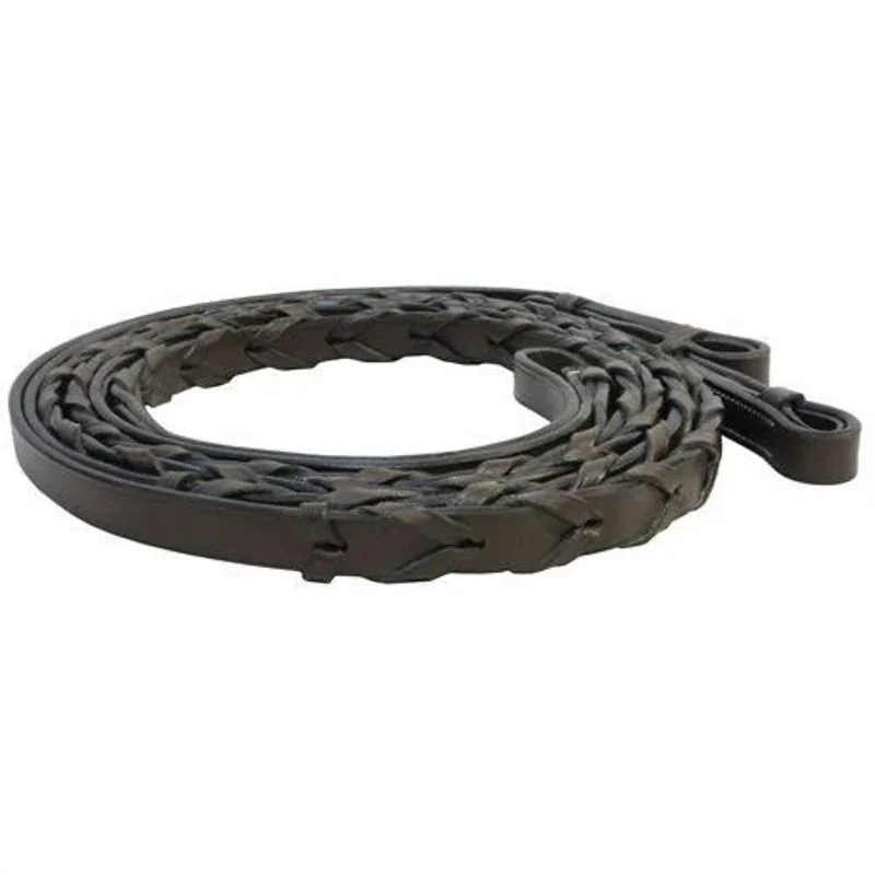 Camelot Laced Reins Brown / 5/8"