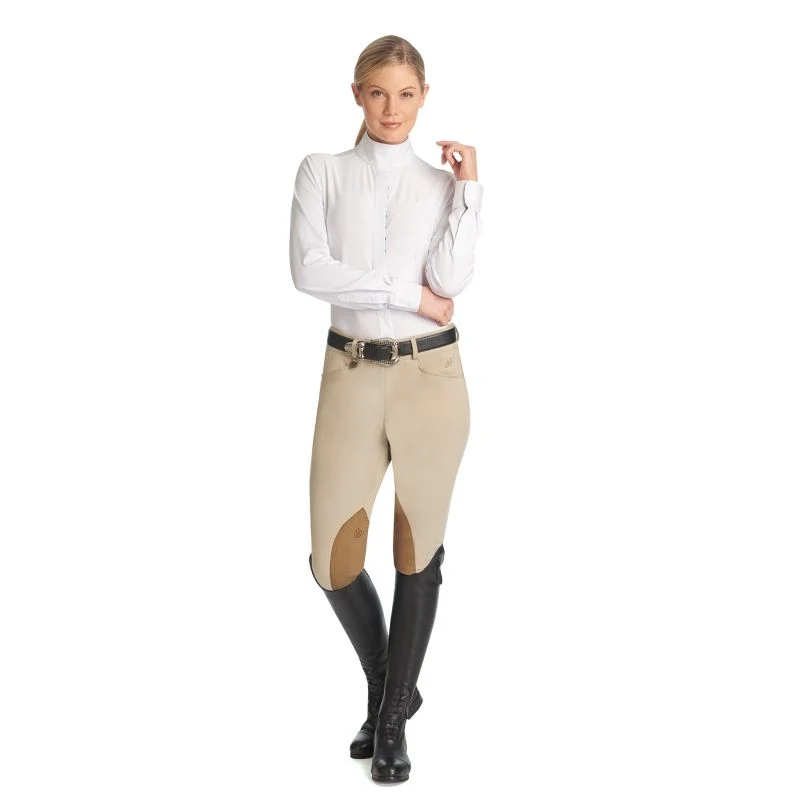 Ovation Ladies Hunter Side Zip KP Breech Classic Show Tan / 34 Regular