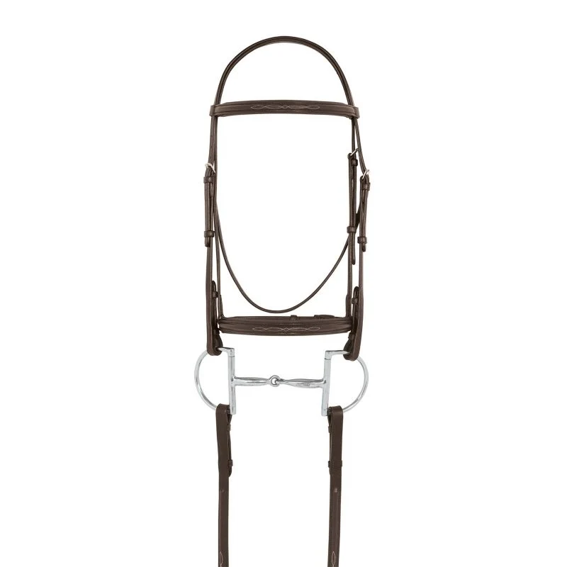 Camelot Fancy Raised Padded Bridle Brown / Cob