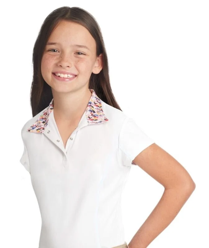 Ovation Ellie Childs SS Shirt White/OMG Ponies / 16