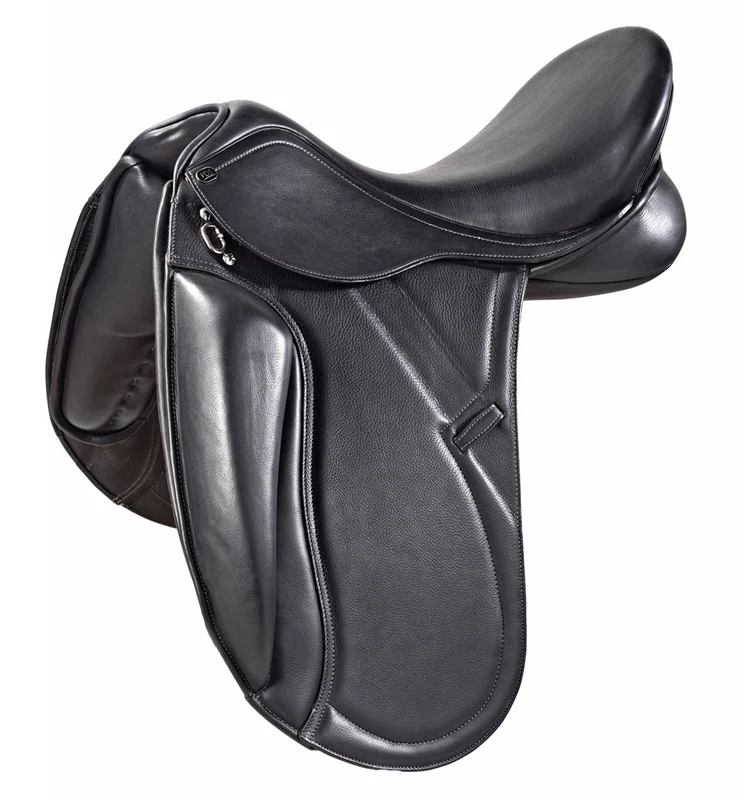 PDS Carl Hester Grande Mono Flap Dressage Saddle Black / 18 Regular Standard