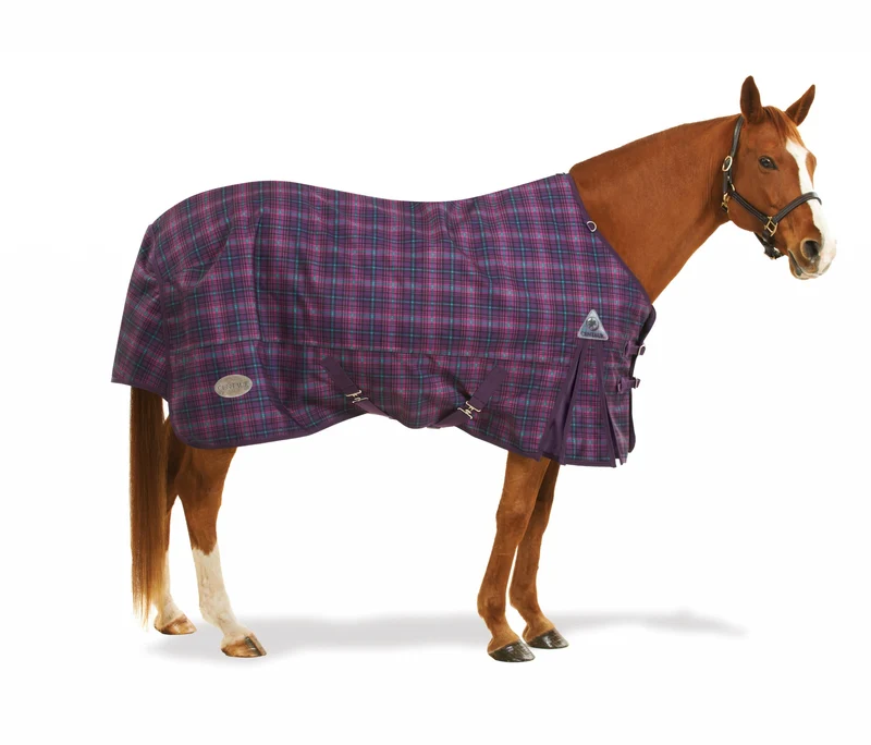 Centaur 1200D Plaid Turnout Blanket 150g Turquoise Plaid / 69