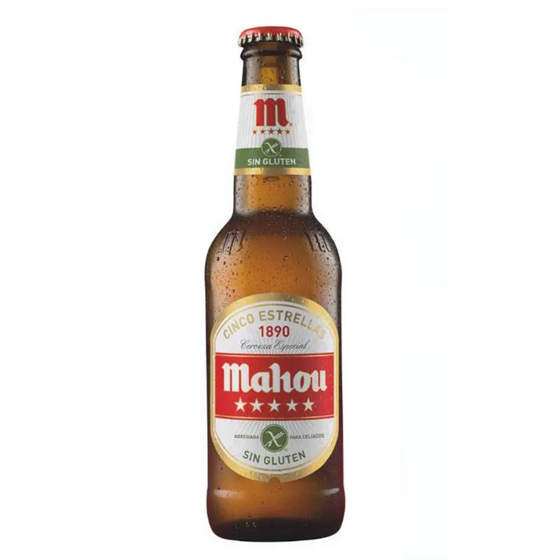 Cerveza Mahou Lager Sin Gluten 5.5° 330 cc