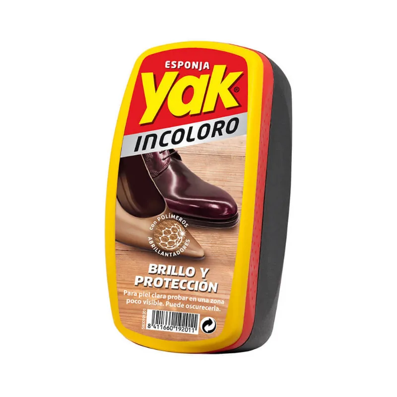 Esponja Limpia Calzado Incoloro YAK Caja 1un