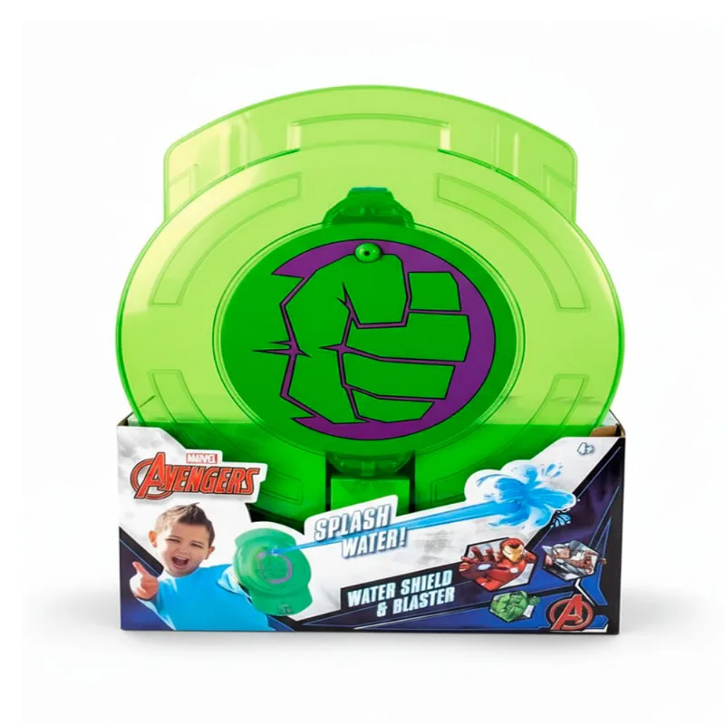 Escudo Lanzador de Agua Avengers Hulk Lanza Agua Escudo Iron-man Marvel