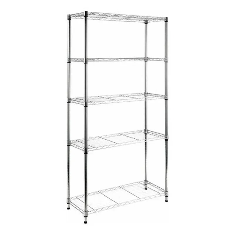 Estante Organizadora Multiuso Aço Cromado 180x90x35cm Deluxe