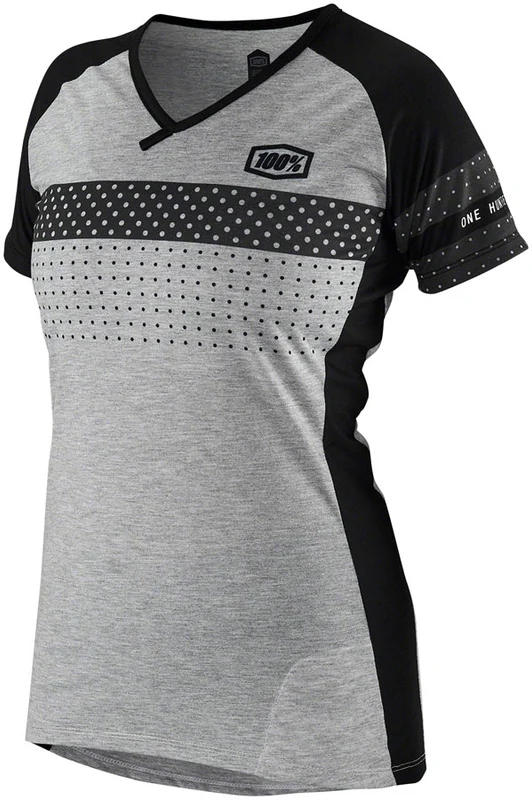100% Airmatic Jersey Black Short Sleeve Women's Small