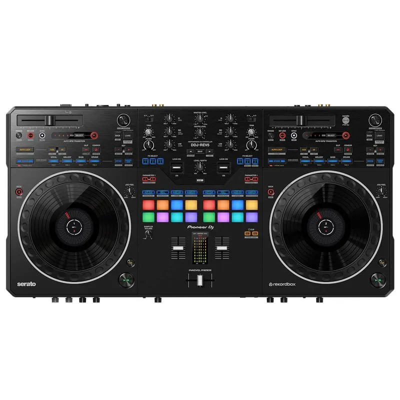 Controlador De Dj Pioneer Ddj-rev5 De 2 Canais Preto