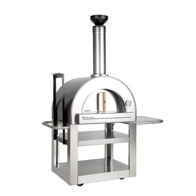 Forno Venetzia Pronto 500 Stainless Steel 33-in Outdoor Wood-Fired Pizza Oven