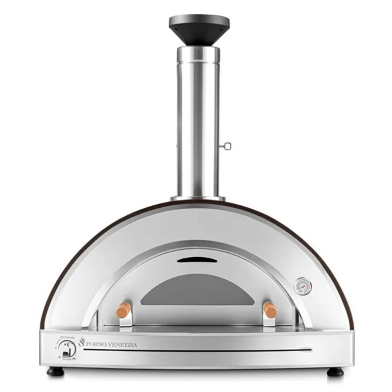 Forno Venetzia Torino Brick Propane Hybrid Outdoor Pizza Oven in Copper