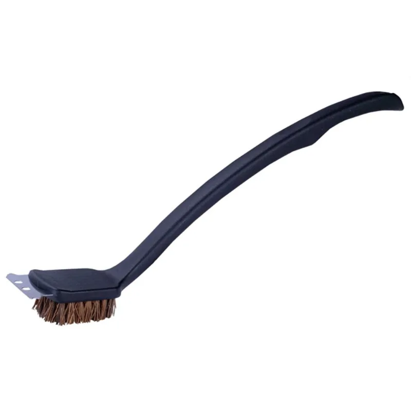 VALU+ 18-in Plastic Long-Handle BBQ Brush - Black