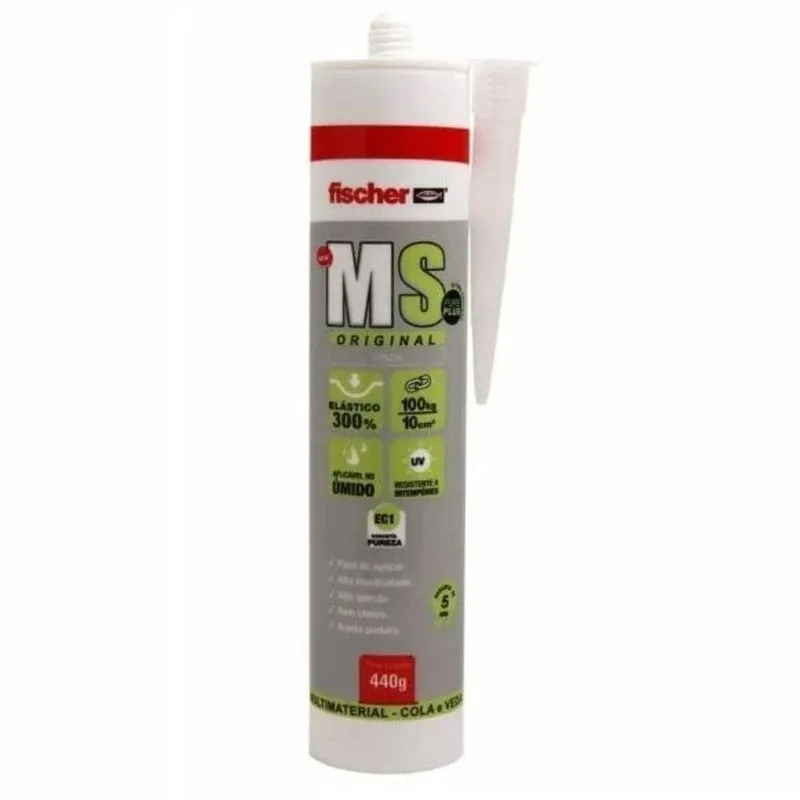 Selante MS Cinza Monocomponente Alto Desempenho 440g Fischer