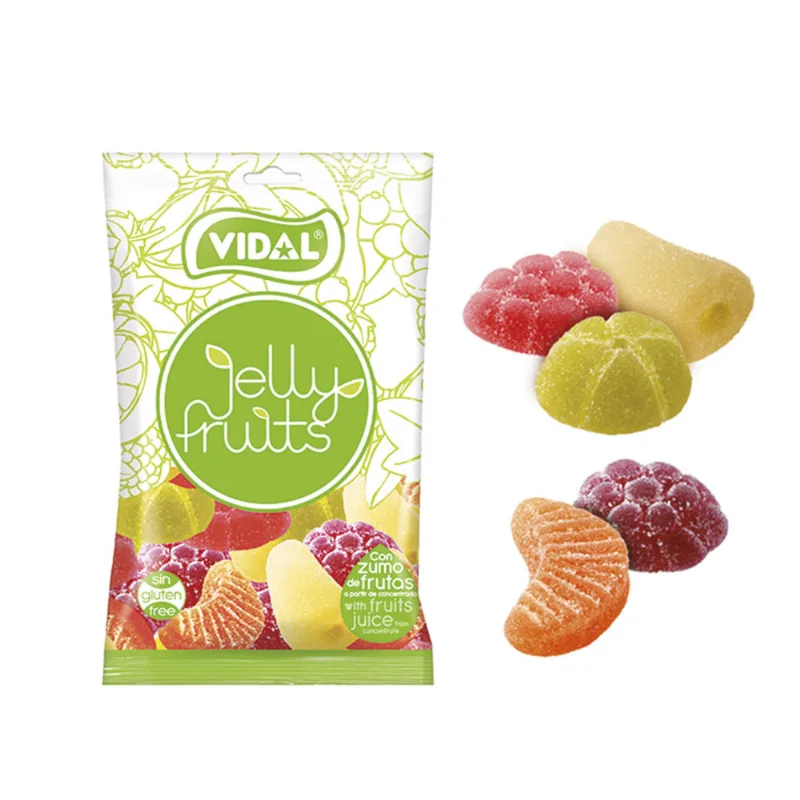 Caramelos Masticables Jelly Fruits 90 Grs Vidal Caramelos Masticables Jelly Fruits Sin Gluten 90gr Vidal