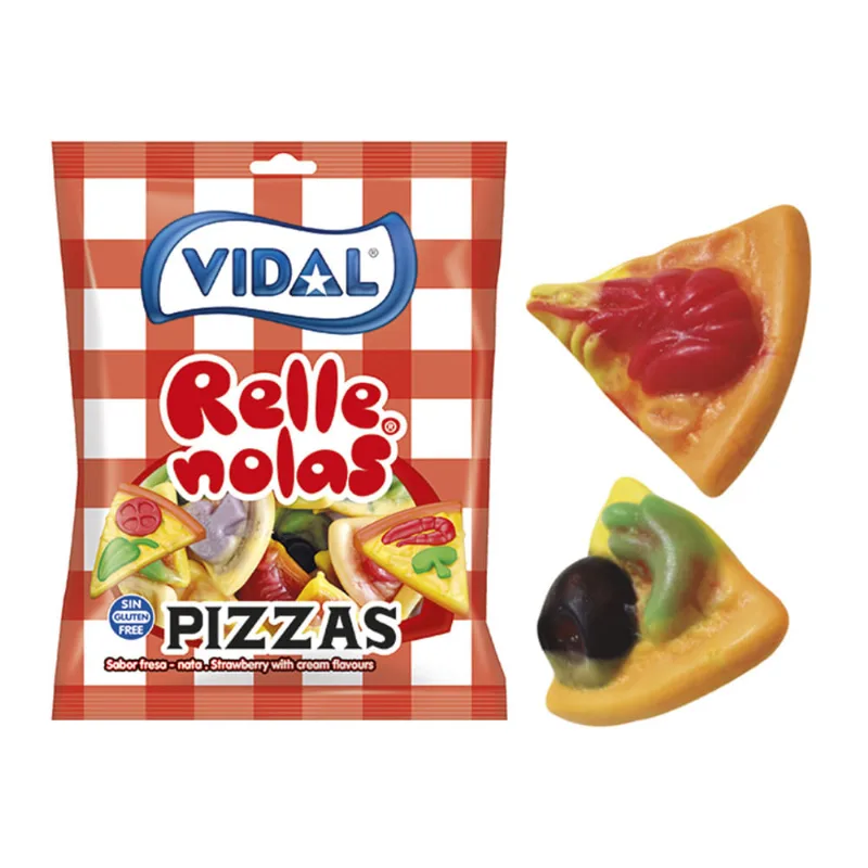 Gomitas Rellenolas Pizzas Sin Gluten 90gr Vidal