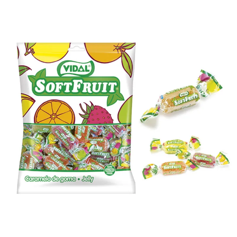 Caramelos Masticables Frutales 80 Grs Vidal Caramelos Masticables Soft Fruit Sin Gluten 80gr Vidal