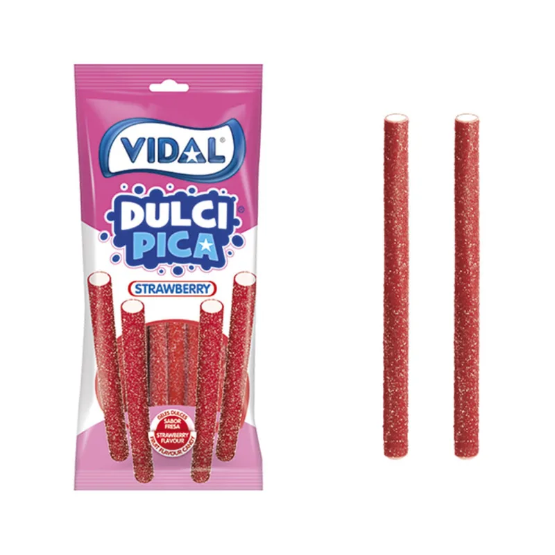 Gomitas Dulcipica Sabor Frutilla 90 Grs Vidal Caramelos Dulcipica Fresa 90gr Vidal