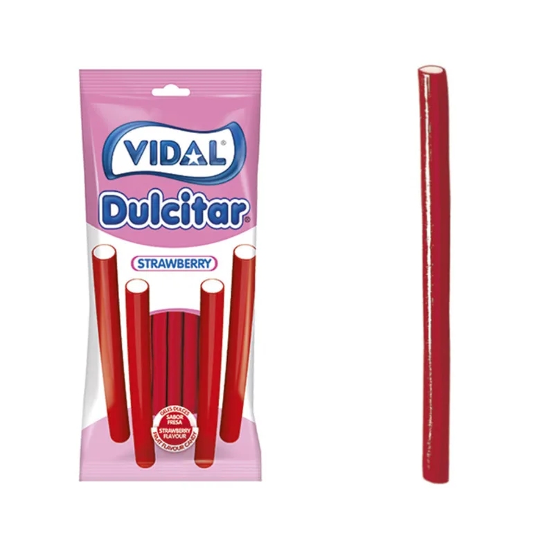 Gomitas Sabor Frutilla 90 Grs Vidal Caramelos Dulcitar Fresa 90gr Vidal