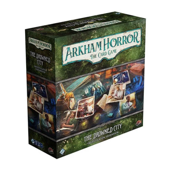 Fantasy Flight Games Arkham Horror LCG The Drowned City Investigator Expansion Gameology