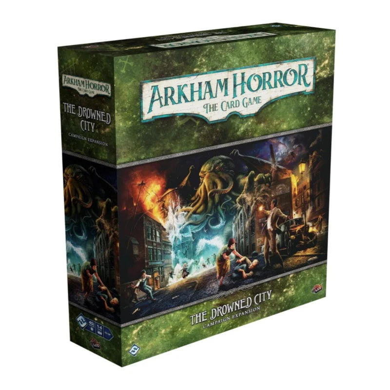 Fantasy Flight Games Arkham Horror LCG The Drowned City Campaign Expansion Gameology