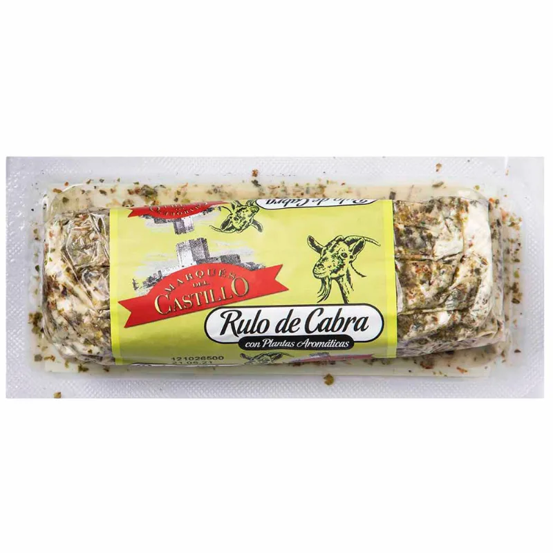 Queso Rulo de Cabra MARQUÉS DEL CASTILLO con Especies Paquete 110g