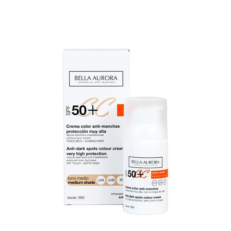 Creme Anti-manchas Bella Aurora Fps50 Com Cor Média