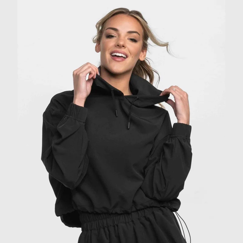 Southern Shirt Women's Hybrid Cropped Hoodie DEEP SPACE / XLRG