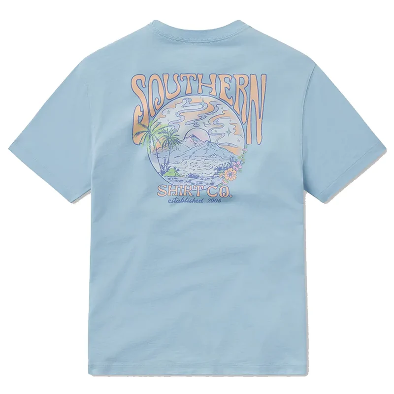 Southern Shirt Tropical Sunset Short Sleeve T-Shirt PLACID BLUE / MED