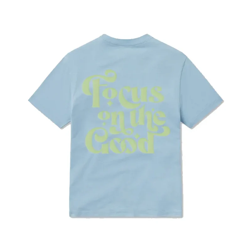 Southern Shirt Think Positive Print Short Sleeve T-Shirt PLACID BLUE / SM