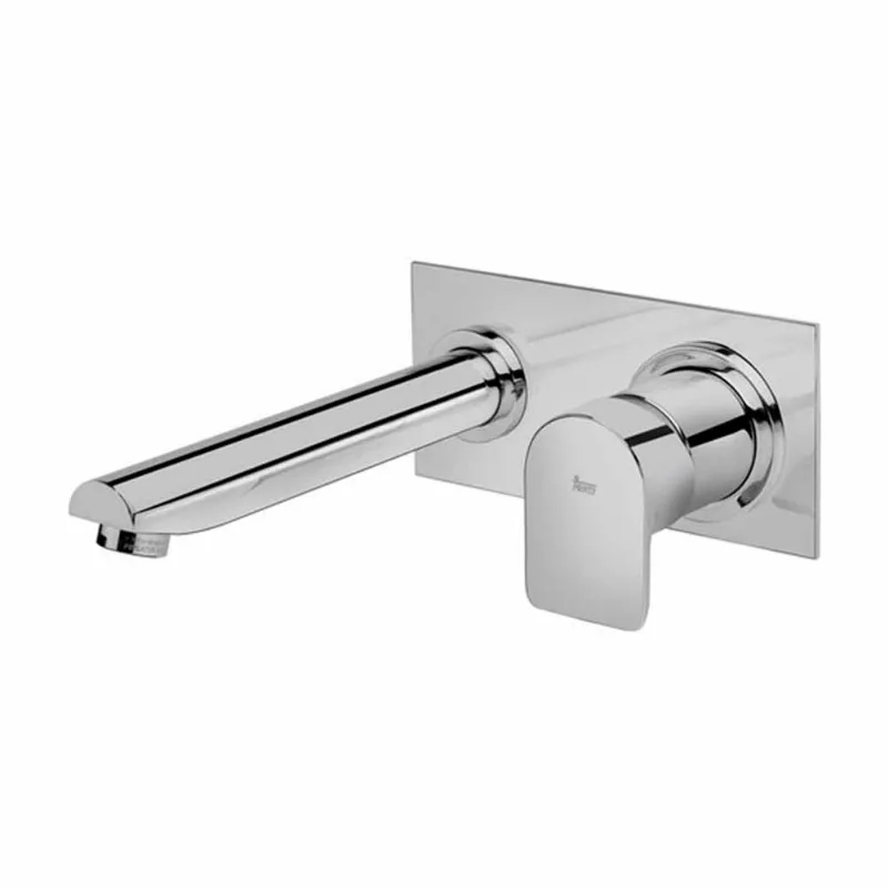 Mezcladora para Lavatorio Monocomando a la Pared Teka Formentera Plata Cromado
