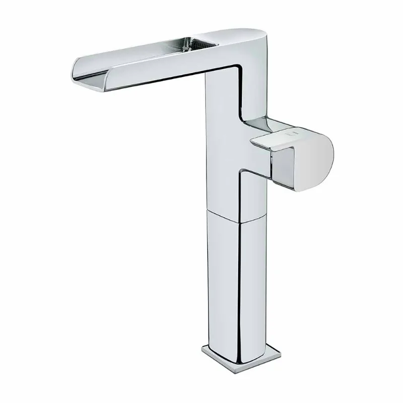 Mezcladora para Lavatorio Monocomando al Mueble Teka Formentera Alta Plata
