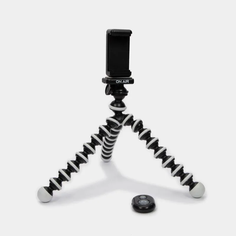 Trípode flexible para celular con obturador remoto