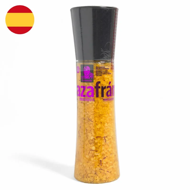 Sal Marina Mediterránea Azafrán Molinillo 360 g