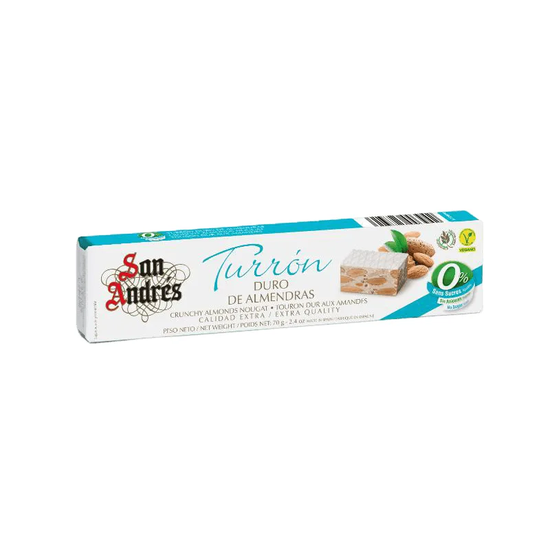 TORRONE D SAN ANDRES VEG SEM ACUCAR 70G