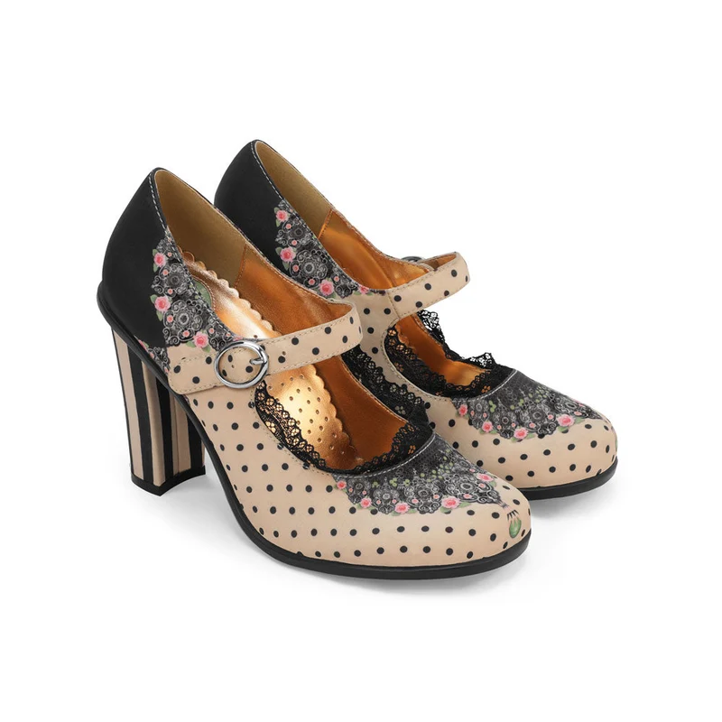 Doris Women's Mary Jane High Heels 35 HCD/ 5 US