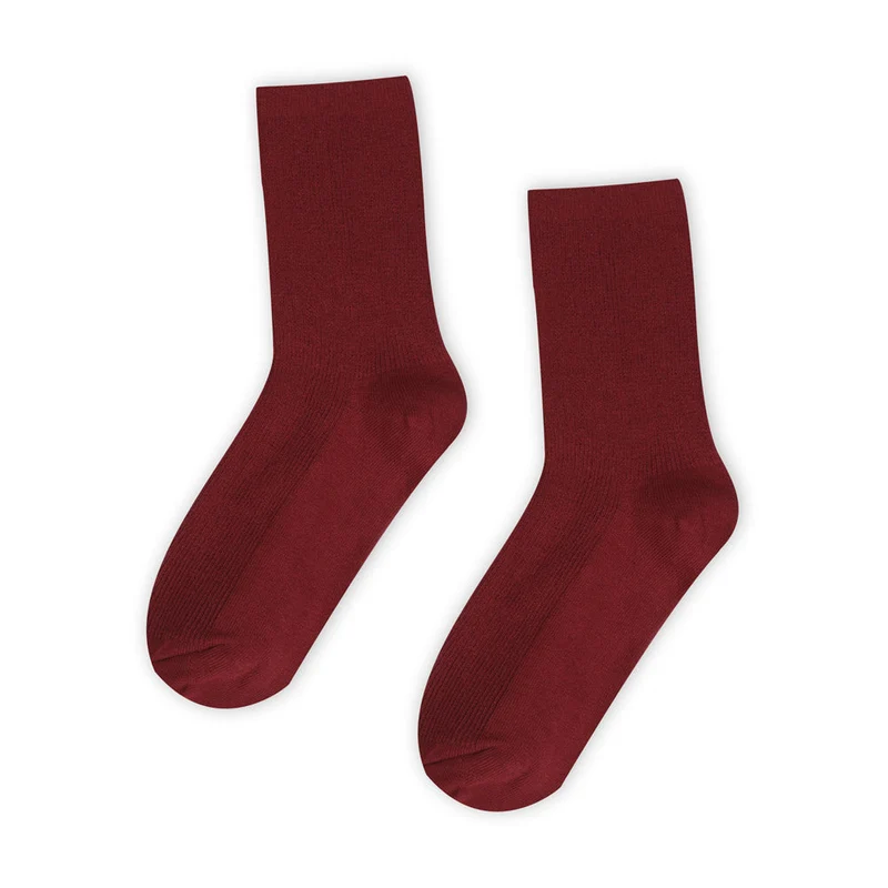Bobby Socks One Size / Burgundy