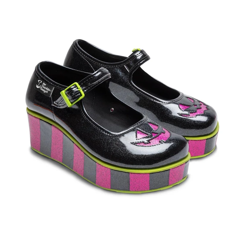 Chocolaticas® Toxic Halloween Mary Jane Plataforma para Mujer 40 HCD/ 10 US/ 10.39"