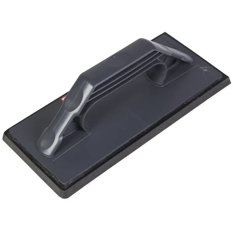 Rubi Rectangular Notch Cement Trowel - Wooden Handle - Rubber - 11-in L x 4-in W