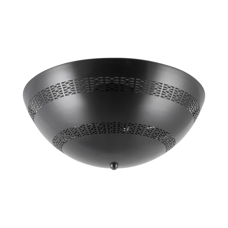 Overland Flush Mount Ceiling Light Urban Bronze