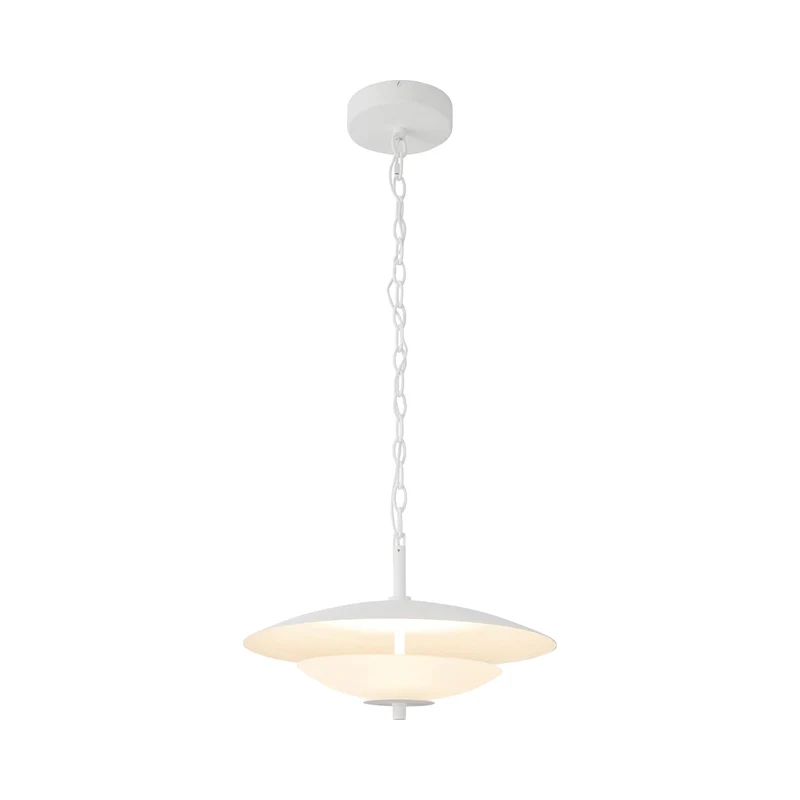 Prescott LED Pendant Light Antique White / 15.63-Inch