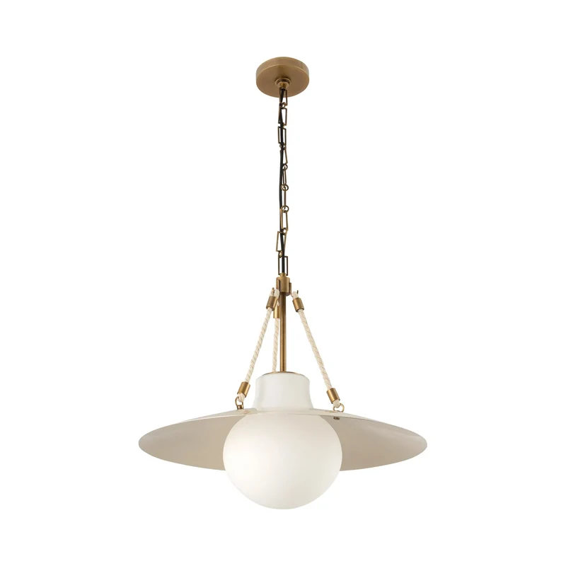 Waverly Pendant Light Pearl White