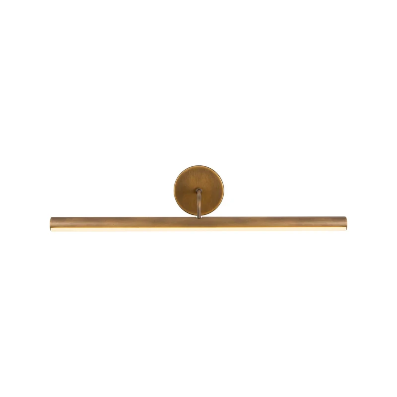 Slender LED Picture Light Vintage Brass / 24.13-Inch