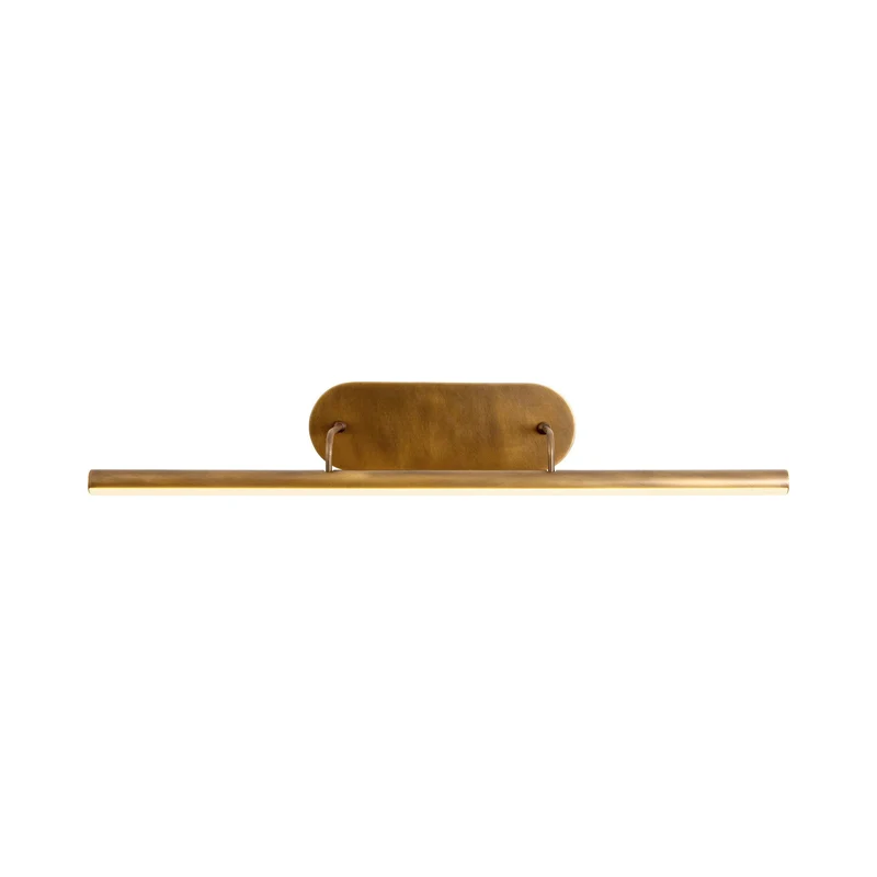 Slender LED Picture Light Vintage Brass / 32-Inch