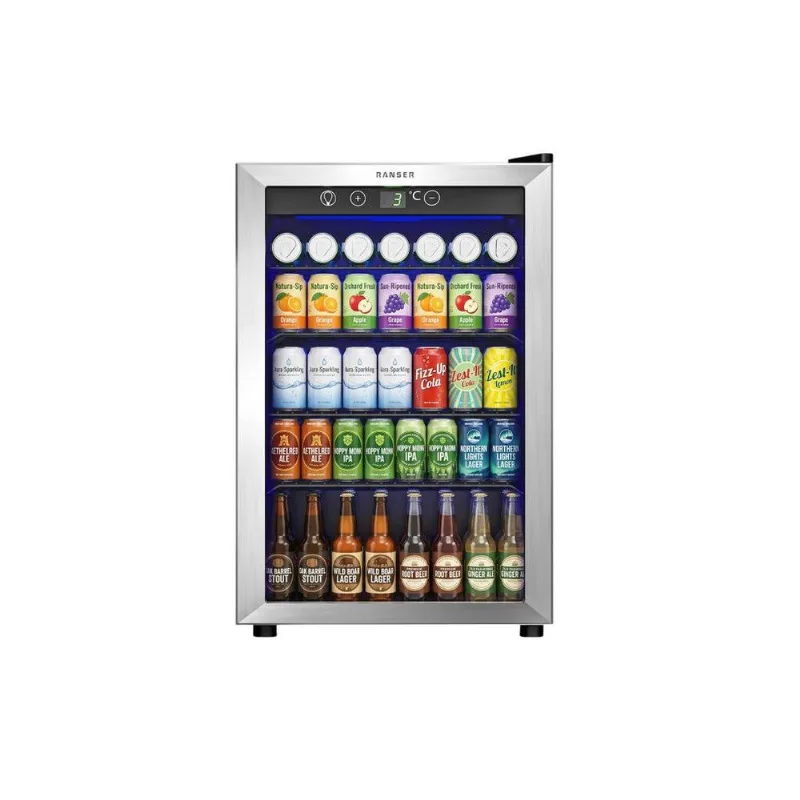 Heladera Exhibidora Vertical Ranser JC-128UEX-F 128 Lts Color Gris