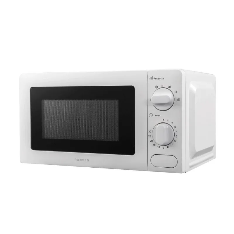 Microondas Mecanico 20 Lts 700 W Ranser Roma MO-1701M Color Blanco