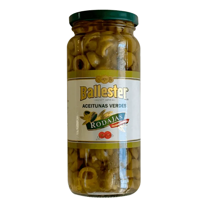 Aceitunas Verdes en Rodaja Ballester 340g
