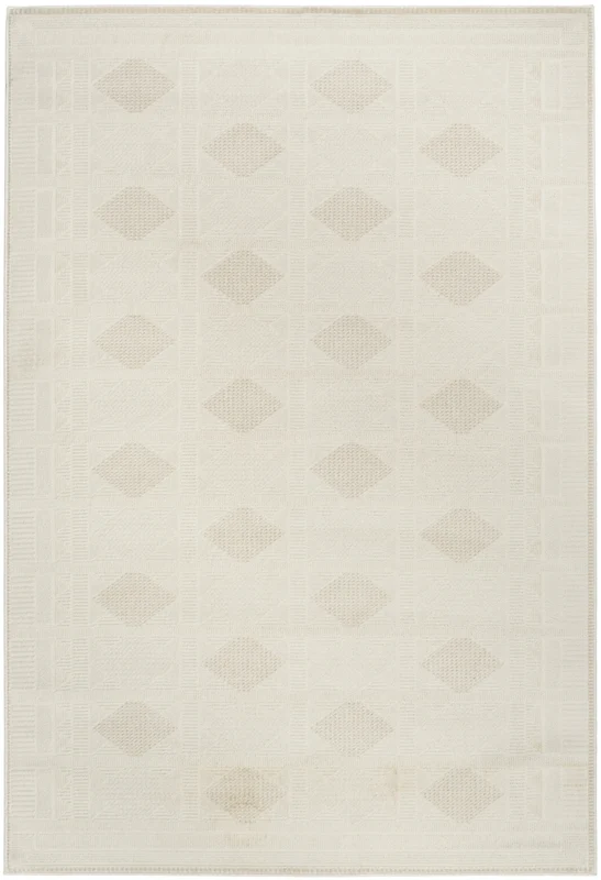 Nourison Nordic NRC06 Ivory Beige Area Rug 2' X 6' Runner