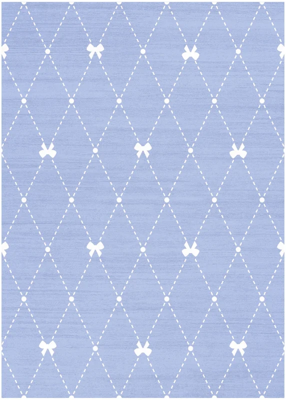Nourison Imagination IMA15 Blue Machine Washable Area Rug 3' 5'' X 5' Rectangle