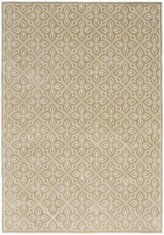 Nourison Washable Charm WCH03 Beige Ivory Area Rug 3' X 5' Rectangle